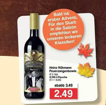 Famila Nord West Heinz Rühmann Feuerzangenbowle Angebot