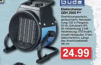 Famila Nord West Güde Elektroheizer Geh 2000 P Angebot