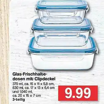 Famila Nord West Glas-frischhaltedosen Mit Clipdeckel Angebot