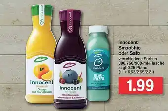 Famila Nord West Innocent Smoothie Oder Saft Angebot