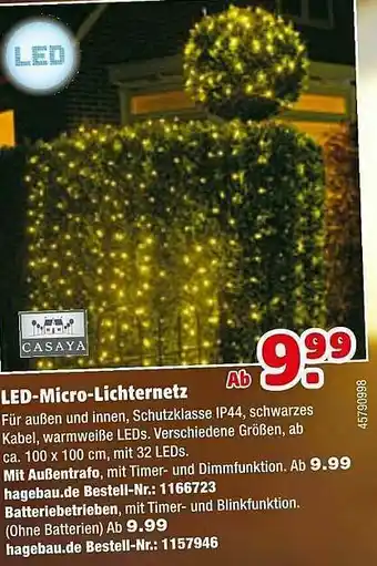 Hagebau Led-micro-lichternetz Angebot