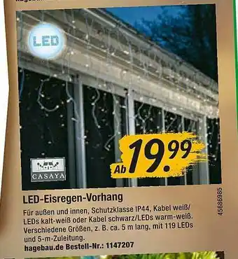 Hagebau Led-eisregen-vorhang Casaya Angebot