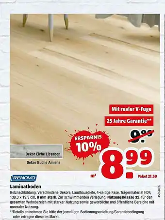 Hagebau Renovo Laminatboden Angebot