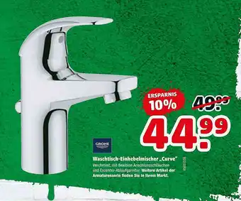 Hagebau Waschtisch-einhebelmischer „curve” Grohe Angebot