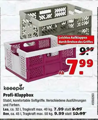 Hagebau Keeeper Profi-klappbox Angebot