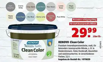 Hagebau Renovo Clean Color Angebot