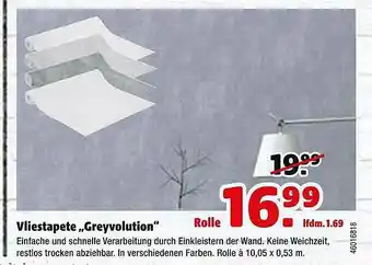 Hagebau Vliestapete „greyvolution” Angebot