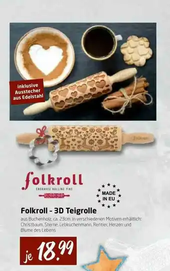 V Markt Folkroll - 3d Teigrolle Angebot