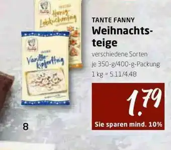 V Markt Tante Fanny Weihnachtsteige Angebot