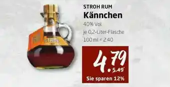 V Markt Stroh Rum Kännchen Angebot