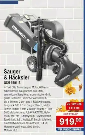 Zimmermann Sauger & Häcksler GSH 6501 B Angebot