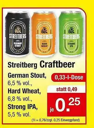 Zimmermann Streitberg Craftbeer German Stout, Hard Wheat, Strong IPA Angebot