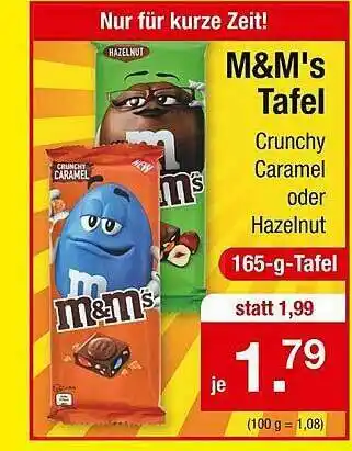 Zimmermann M&m's Tafel Angebot