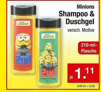 Zimmermann Minions Shampoo & Duschgel Angebot