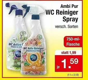 Zimmermann Ambi Pur Wc Reiniger Spray Angebot