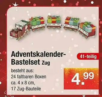 Zimmermann Adventskalender Bastelset Zug Angebot