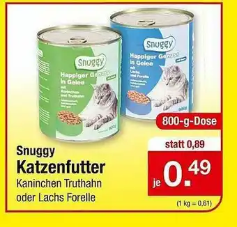 Zimmermann Snuggy Katzenfutter Angebot