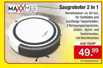 Zimmermann Maxxmee Saugroboter 2 In 1 Angebot