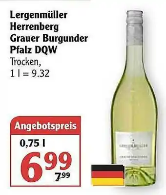 Globus Lergenmüller Herrenberg Grauer Burgunder Pfalz Dqw Angebot