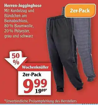 Globus Herren-jogginghose Angebot