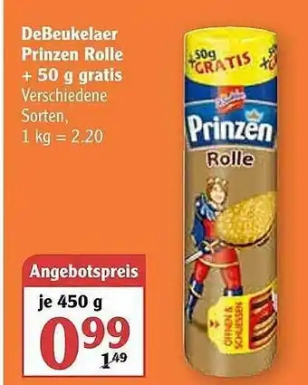 Globus Debeukelaer Prinzen Rolle Angebot