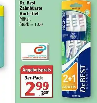 Globus Dr Best Zahnbürste Hoch-tief Angebot