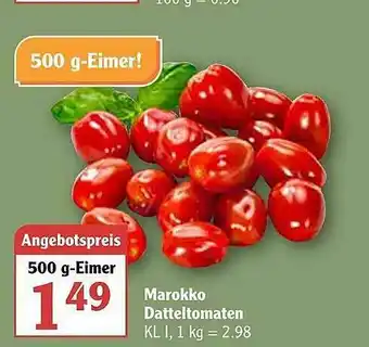 Globus Marokko Datteltomaten Angebot