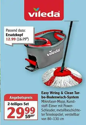 Globus Easy Wring & Clean Turbo-bodenwisch-system Angebot