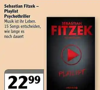 Globus Sebastian Fitzek - Playlist Psychothriller Angebot