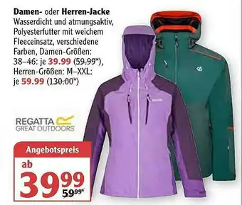 Globus Damen Oder Herren-jacke Regatta Angebot