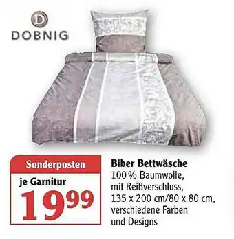 Globus Dobnig Biber Bettwäsche Angebot