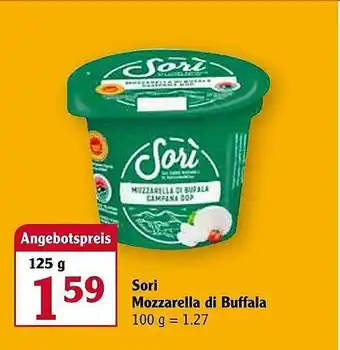 Globus Sori Mozzarella Di Buffala Angebot