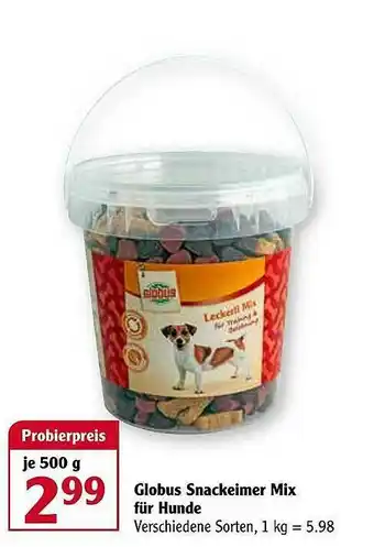 Globus Globus Snackeimer Mix Für Hunde Angebot