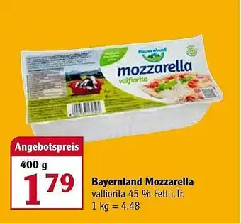 Globus Bayernland Mozzarella Angebot