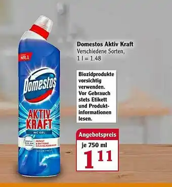 Globus Domestos Aktiv Kraft Angebot