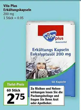 Globus Vita Plus Erkältungskapseln Angebot