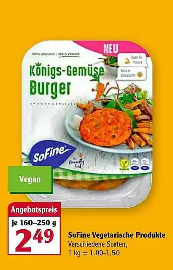 Globus Sofine Vegetarische Produkte Angebot