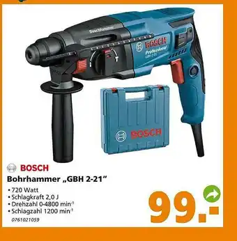 Globus Baumarkt Bosch Bohrhammer Gbh2-21 Angebot