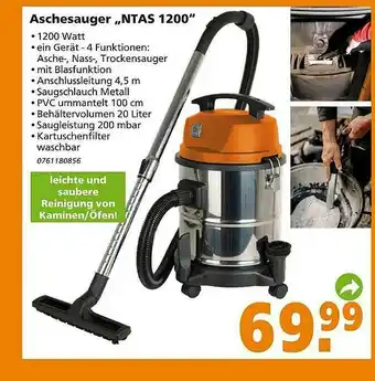 Globus Baumarkt Aschesauger Ntas 1200 Angebot