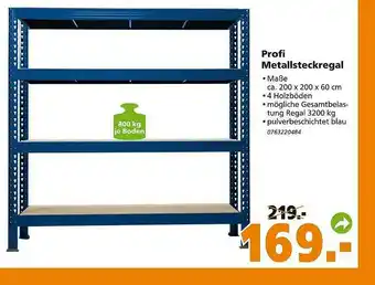 Globus Baumarkt Profi Metallsteckregal Angebot