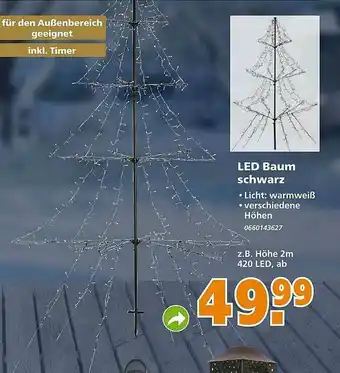 Globus Baumarkt Led Baum Schwarz Angebot