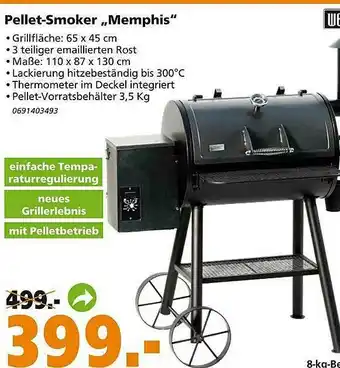 Globus Baumarkt Pellet-smoker „memphis“ Angebot