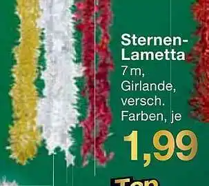 Jawoll Sternen Lametta Angebot