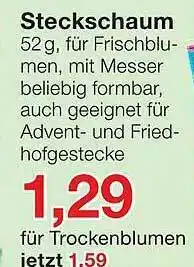 Jawoll Steckschaum Angebot