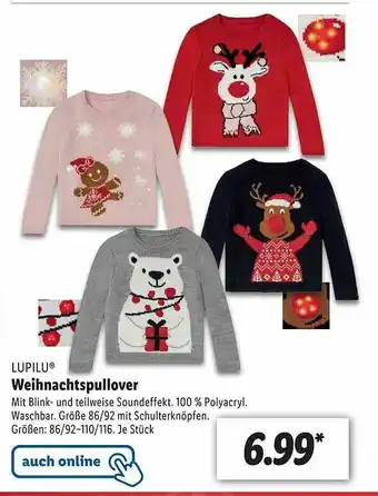 Lidl Lupilu Weihnachtspullover Angebot