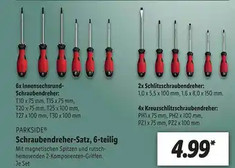 Lidl Parkside Schraubendreher-satz Angebot