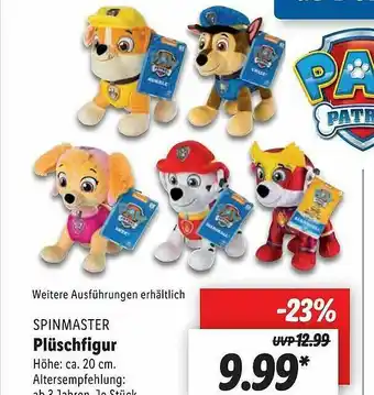 Lidl Spimaster Plüschfigur Angebot