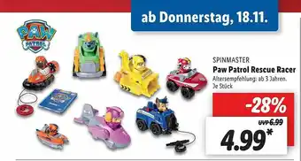 Lidl Spinmaster Paw Patrol Rescue Racer Angebot