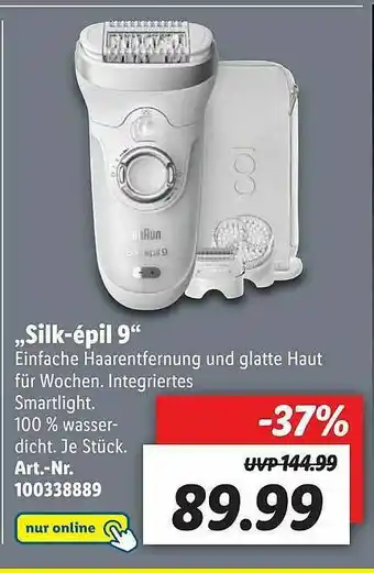 Lidl Braun „silk-épil 9“ Angebot