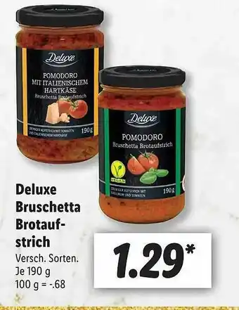 Lidl Deluxe Bruschetta Brötaufstrich Angebot